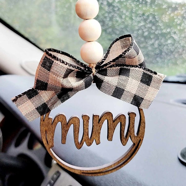 Mimi Rear View Mirror Car Charm Ornament Auto Jewelry