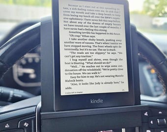 Steering Wheel Holder for Ereader, iPad, Phone & Tablet - Car Mount for Hands-Free Reading, Movies Waiting in Pick-Up Line, Trending Gifts