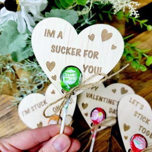 SVG Laser geschnitten digitale Valentinstag Sucker Halter Datei