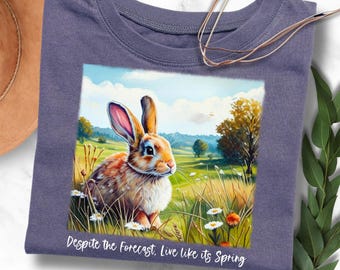 Easter Bunny PNG: Spring T-Shirt Design (Digital Download)