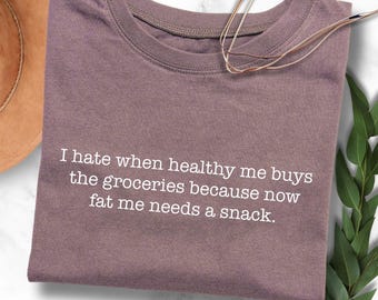 Funny 'Healthy Me' PNG Design: Gag Gift Shirt (Digital Download)