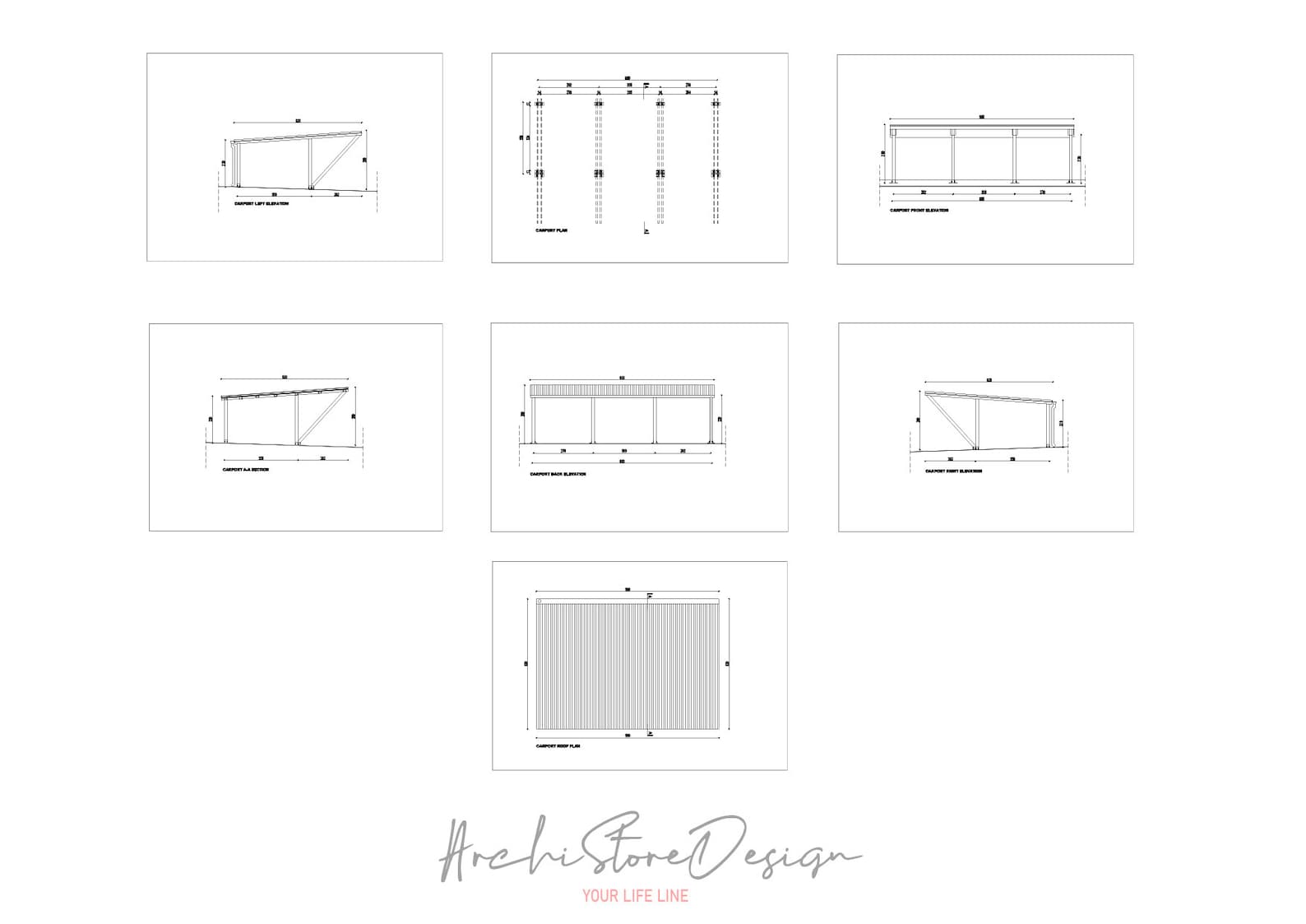 Carport Plan carport Design Shelter for Cars Best Selling Carport Plans