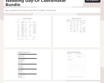 Wedding Day Of Coordinator Template Bundle, Editable | Printable