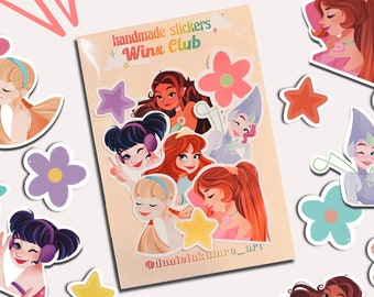 WINX CLUB Sticker Pack - Durable & Waterproof Stickers For Outdoor Use | Cute Sticker For Laptop and Water Bottle