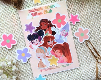 WINX CLUB Sticker Pack - Durable & Waterproof Stickers For Outdoor Use | Cute Sticker For Laptop and Water Bottle