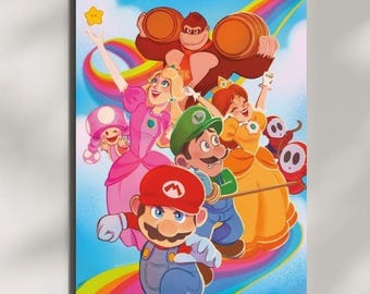 マリオの50の色合い - 11x17 ファインアートプリント - Etsy 日本