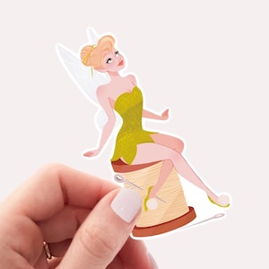 Tinkerbell Handmade Sticker - Waterproof For Water Bottle, Gadget and Journal | Amazing Gift For Disney Fans