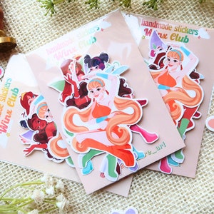 WINX CLUB Sticker Pack #2 - | Matte Cute Sticker For Laptop, Journaling, Water Bottle | Cute Christmas and Birthday Gift