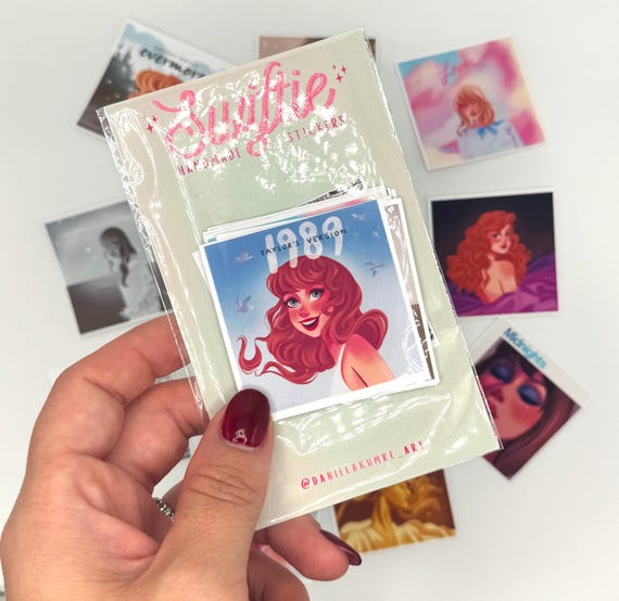 Taylor Swift Sticker Pack - Matte Cute Sticker For Laptop, Journaling, Water Bottle | Cute Christmas and Birthday Gift| Eras Tour Stickers
