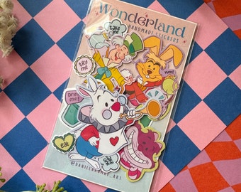 Wonderland Sticker Pack - | Matte Cute Sticker For Laptop, Journaling, Water Bottle | Cute Christmas and Birthday Gift