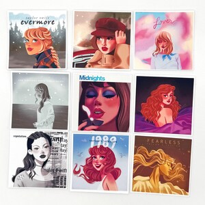 Taylor Swift Sticker Pack - Matte Cute Sticker For Laptop, Journaling, Water Bottle | Cute Christmas and Birthday Gift| Eras Tour Stickers image 3