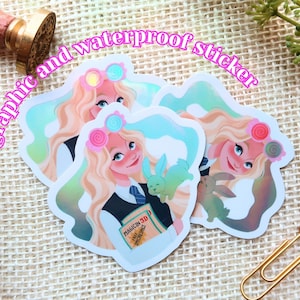 Luna Lovegood & Patronus Holographischer Aufkleber - langlebig für Wasserflasche, Gadget und Journal | Tolles Geschenk für Harry Potter Fans