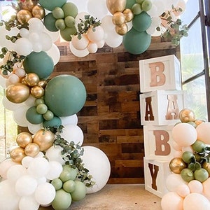 Sage Green Balloon Garland DIY Kit | Eucalyptus Balloon Arch | Sage Green Bridal Shower | Green Baby Shower | Sage Green and White Decor