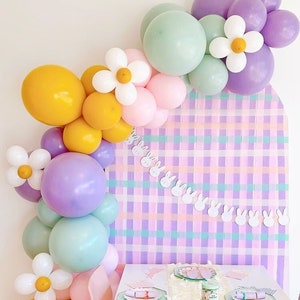 Groovy one DIY Ballongirlande, Blumenbogendekor, Groovy-Geburtstagsdeko, Gänseblümchen-Ballongirlande, zwei Groovy, Retro-Geburtstagsdeko, Groovy 90