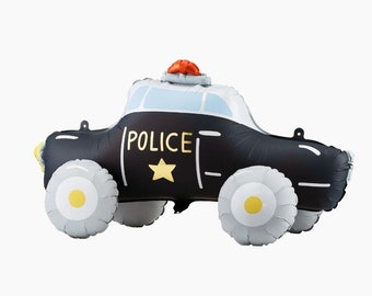 Police Car Foil Balloon Kids Party Ideas Police Themed Boys 1st Birthday Policeman Cop Vehicle Party Police Retirement Patrol Car Decor Gift