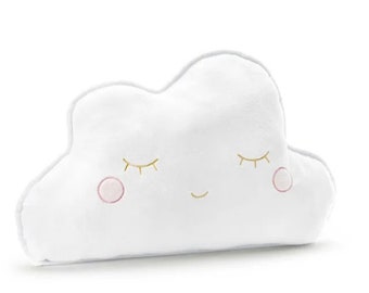 White Cloud Pillow | Pillow For Kids | New Baby Gift | Boho Nursery Decor | Cloud Cushion | Kids Room Decor | Teddy Pillow | Cute Child Gift