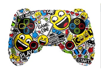 Video Game Controller Balloon 22", Toddler Game On Birthday Party, Teenager Gamer Boy Console Party, Level Up Game Over Gaming Kids Bday