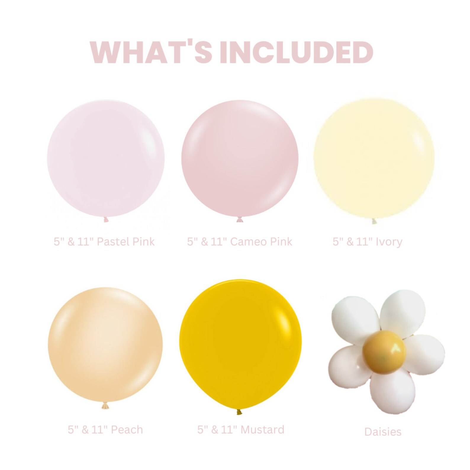 DIY Daisy Balloon Garland Flower Arch Decor Groovy Birthday Etsy