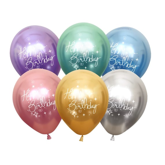 Happy Birthday Balloons | Happy Birthday Balloon Set | Birthday Party Decor  | Party Decor | Gifts | Birthday Celebration | Gold Balloons