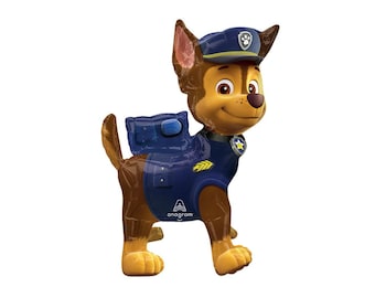 Paw Patrol Giant Balloon I Chase Airwalker I Nickelodeon Foil Balloon I 24" Dog Print Balloon I Animal Balloons I Boy Baby Shower I Birthday