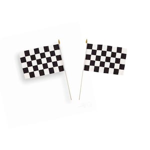 Race Car Flag Decor | Fast One Birthday Party Decor | Race Car Checkered Flag | Black and White | Two Fast Birthday Party | Vintage Race Car