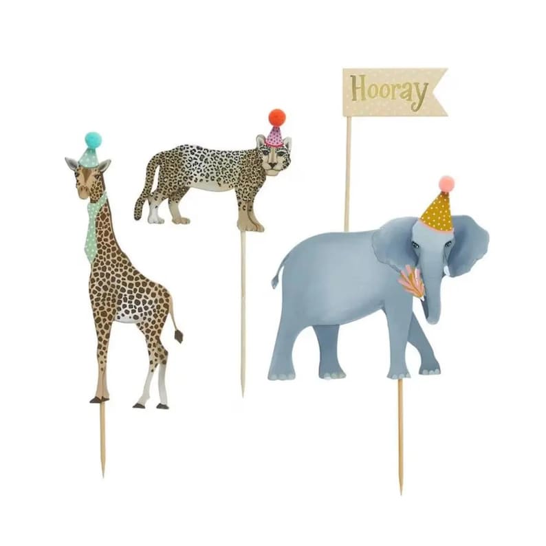 Party Animal Cake Toppers