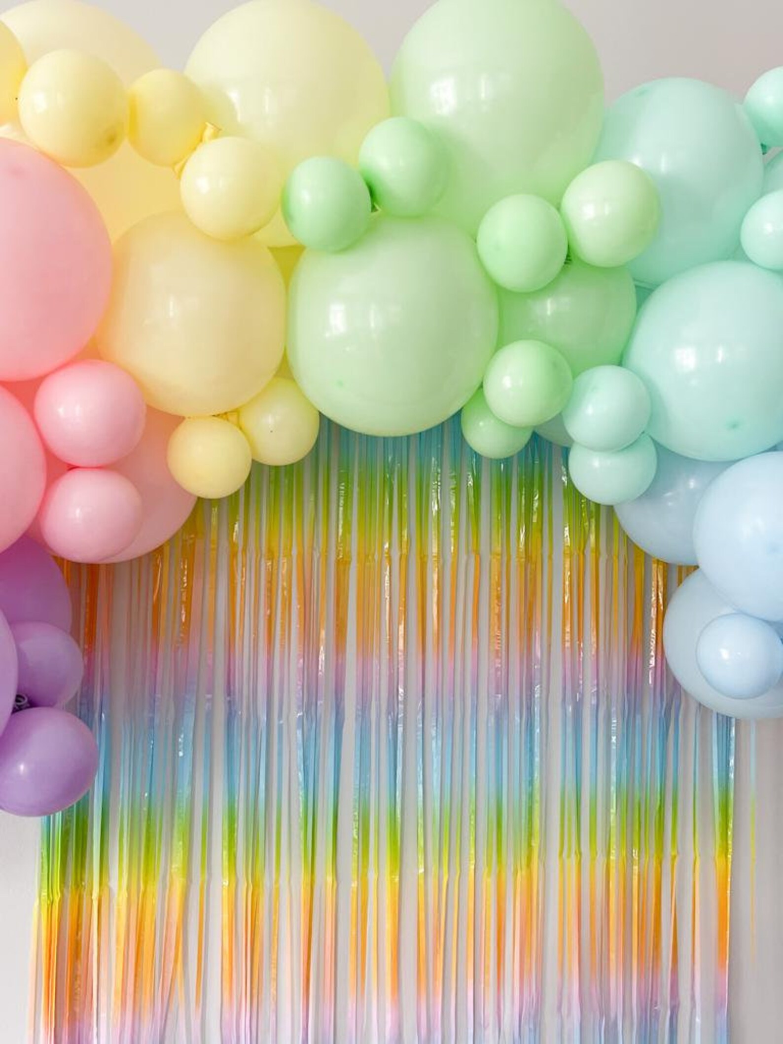 Pastel Rainbow Balloon Garland Kit Pastel Colored Balloons Etsy UK