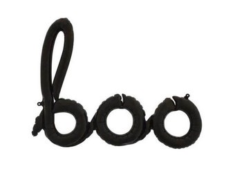 Boo Script Balloon I Boo Foil Balloon I Black Balloons I Halloween Party  Decor I Trick or Treat I Ghost I Boo Decor I Spooky Party Decor