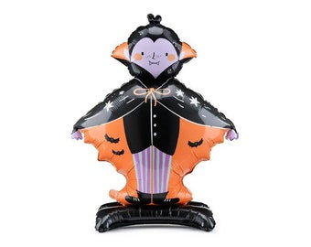 Dracula Vampire Standing Foil Balloon | Dracula Balloon | Halloween Decor | Vampire Balloon | Spooky One | Halloween Balloon Backdrop | Boo