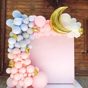 Gender Reveal Balloon Arch Kit, Blue and Pink Balloon Garland Kit, DIY Balloon Garland, High-Quality Pastel Baby Shower Gender Reveal Decor
