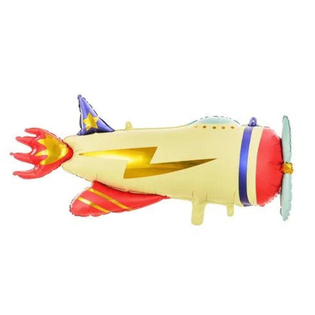 Vintage Airplane Balloon | Giant Foil Balloon | Airplane Birthday | Boys Birthday Party | Plane Balloon | Pilot Birthday | Boy Baby Shower