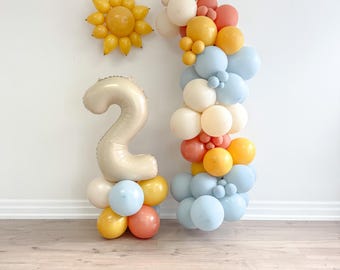 Here Comes the Son Balloon Garland, Here Comes the Sun Balloon Arch Kit, Baby Shower Balloon Garland, Neutral Balloon Arch, Party Decor