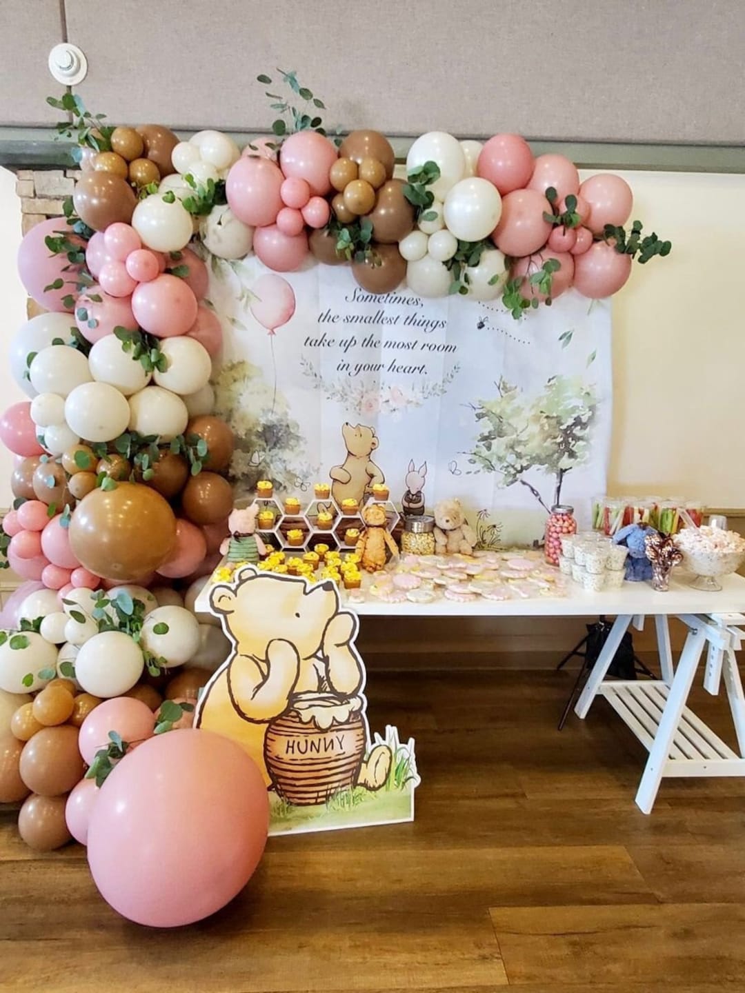 Muted Winnie the Pooh Balloon Garland | Baby Shower Decor | First ...