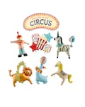 Vintage Circus Theme Balloons, Carnival Birthday Decor, Circus Carousel Animals Baby Shower, Lion, Seal, Zebra, Clown, Horse Popcorn Bouquet