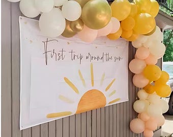Trip Around the Sun Balloon Garland Kit| Sun Balloon Garland | Onederful Birthday Decor | Boho Sun Birthday | Sunshine Baby Shower
