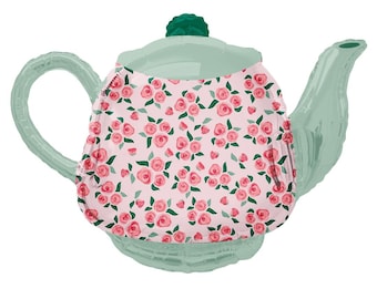 Floral Tea Pot Balloon 36", Tea Time Garden Party Decor, Bridal Shower Brunch Favors, Spring Birthday, Tea For Two, Girls Afternoon High Tea