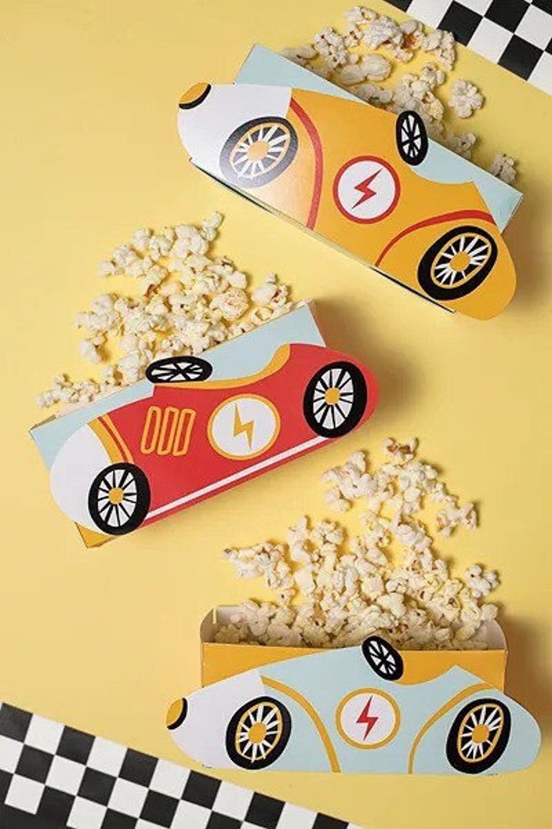 12PCS Hot Car Happy Birthday Party Favor Bags Wheels Car Party Supplies Race Car Party Treat Bags Hot Car Happy Birthday Game Party Gift Goodie Bags For Baby Shower Hot Car