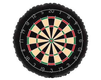 Dartboard Balloon, Dart Board Foil Balloon, Sports Party Balloon, Game Night Decor, Pub & Bar Decoration, Father's Day Parties, Casino Theme