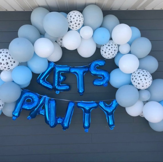 Bluey Balloon Backdrop, Let's Pawty Balloon Garland, Bluey Birthday Party  Balloon Arch, Bluey Themed Baby Shower, Puppy Party Decor 