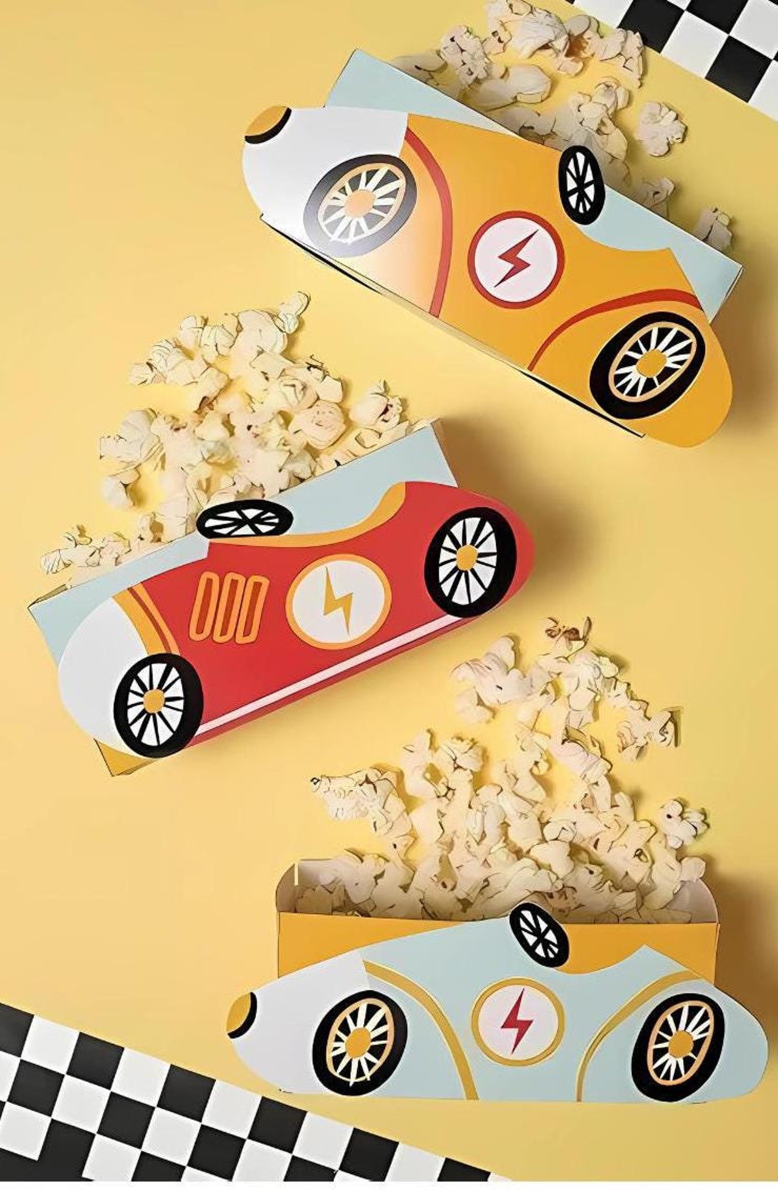 Vintage Race Car Snack Boxes | Race Car Treat Bags | Two Fast Party ...
