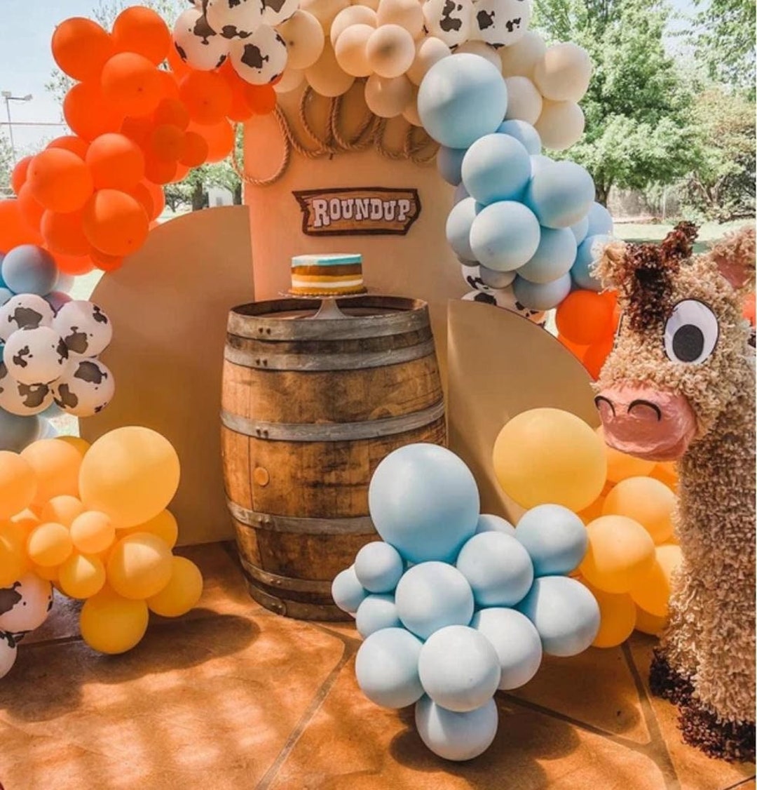Toy Story Balloon Garland Muted Cow Boy Balloon Arch Cow Print