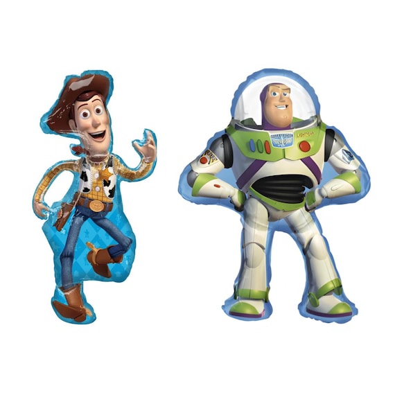 Licensed Retro Toy Story Foil Balloons, Woody Balloon, Buzz Light Year Decor, Cowboy Birthday Supplies, Space Party Favors, Cartoon Balloon