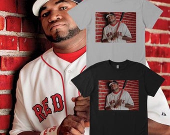 RED David Ortiz Boston Red Sox "Big Papi" jersey Hooded SWEATSHIRT HOODIE 
