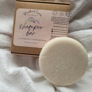 Plastic Free Shampoo Bar Zero Waste Toxin Free Lavender Tea Tree Grapefruit Mint Eco-friendly Natural Zero Waste image 5