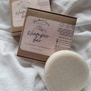 Plastic Free Shampoo Bar Zero Waste Toxin Free Lavender Tea Tree Grapefruit Mint Eco-friendly Natural Zero Waste image 2