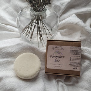 Plastic Free Shampoo Bar Zero Waste Toxin Free Lavender Tea Tree Grapefruit Mint Eco-friendly Natural Zero Waste image 4