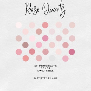 Rose Quartz Poster Pastel Pink Color Card Art Print Color Palette Print,  Color Block Print, Color of the Year 2016, Colorful Art CC22 