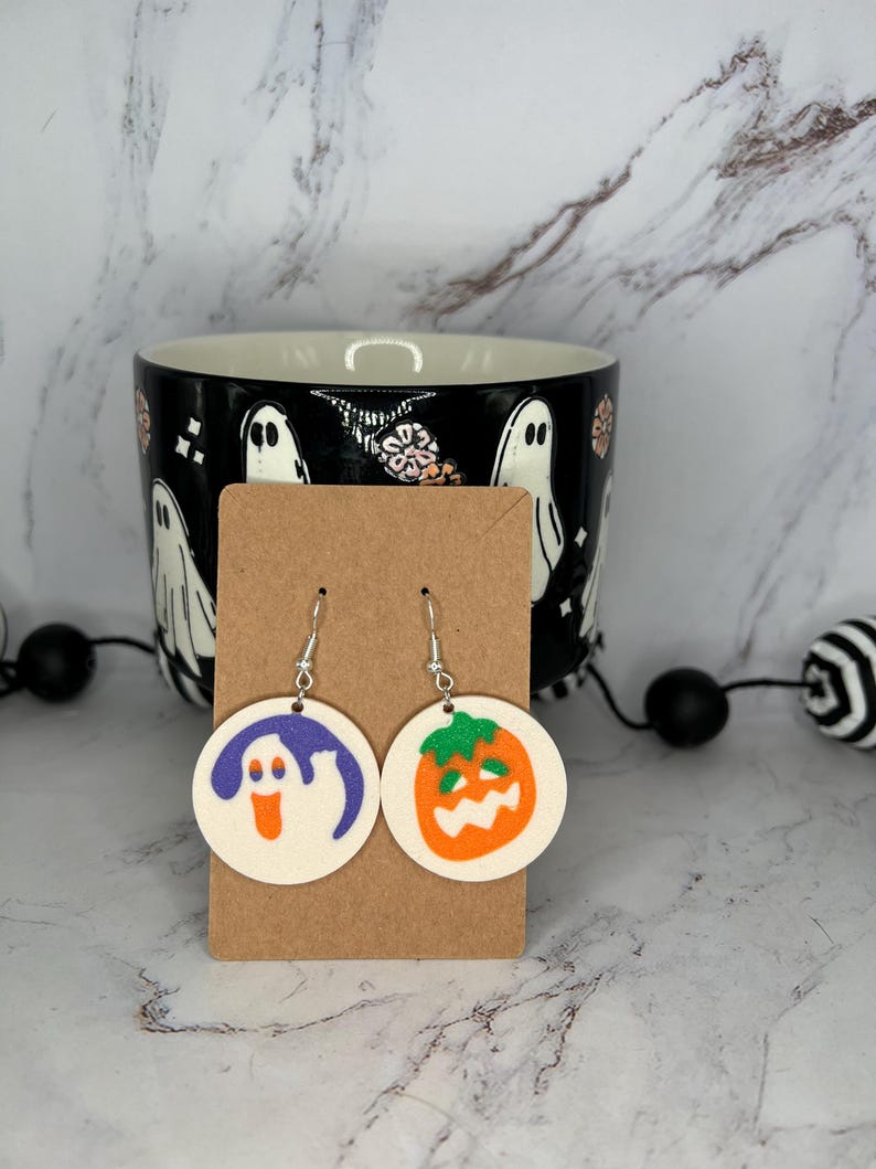 Pillsbury Halloween Sugar Cookie Earrings Ghost/Pumpkin