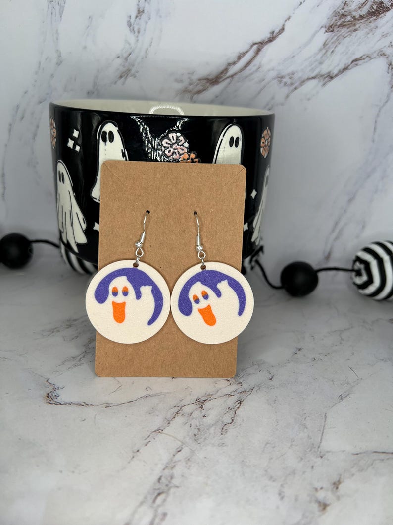 Pillsbury Halloween Sugar Cookie Earrings Ghost