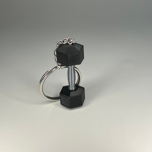 Porte-clés Haltères (imprimé en 3D)